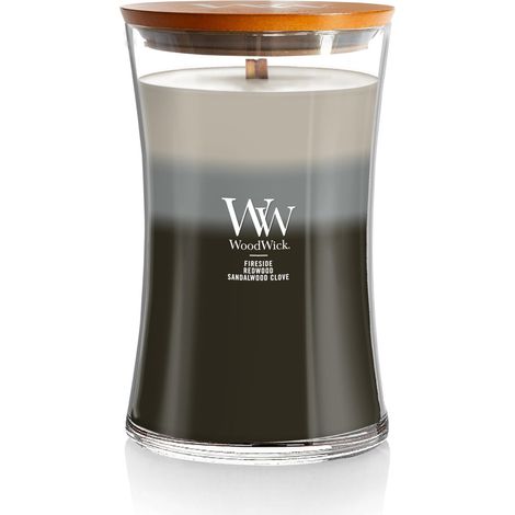grande bougie jarre parfumée avec mèche Forêt ensoleillée (1/5)