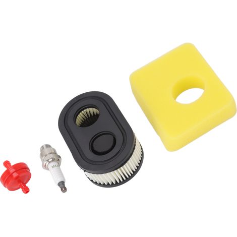 Kit filtre à air, bougie d'allumage et filtre à huile robustes et bien ajustés pour tondeuse Troy Bilt 593260 798452 (1/5)