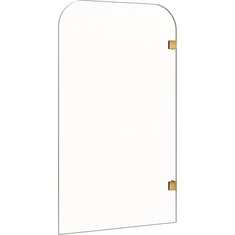 Pare baignoire réversible aux angles arrondis - Doré - 80 x 140 cm - TIMOUR