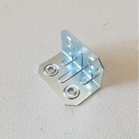 Piastrina piegata 25x25x40mm in acciaio zincato - 20pz (1/3)