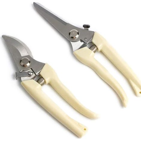 2er-Set Gartenscheren mit Mikrospitzen – Präzise Blumenscheren für feine Schnitte, ideal für Blumenarrangements und zarte Pflanzen