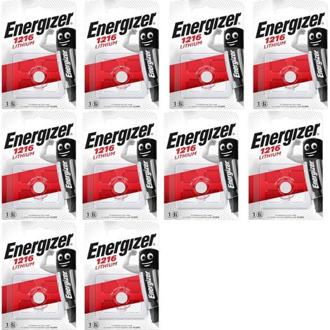 .10 piles Energizer CR1216.