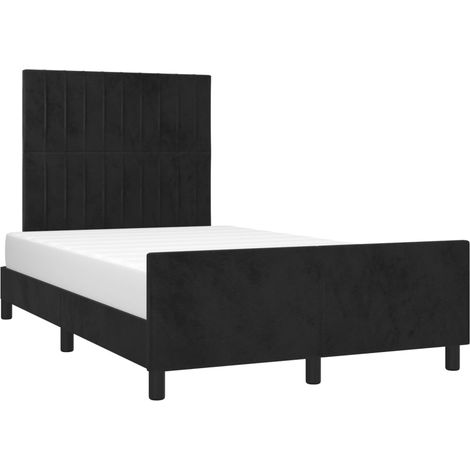 Giroletto senza Materasso Nero 120x200 cm Velluto vidaXL (1/5)