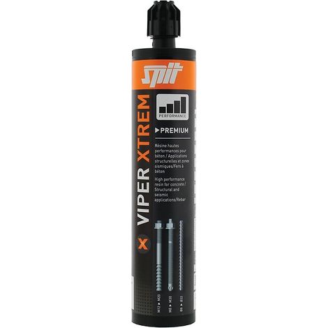 Spit – Résine de scellement chimique 280ml – Adhérence supérieure sur béton et maçonnerie – Durcissement rapide pour charges lourdes