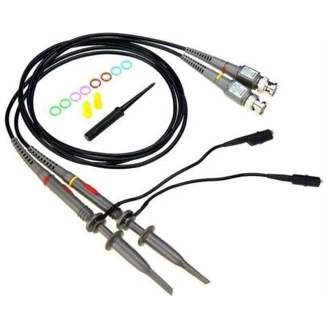 Sonde d'oscilloscope P6100 100 MHz avec kit , XU,complet de cordons de test BNC vers Minigrabber - (1/4)