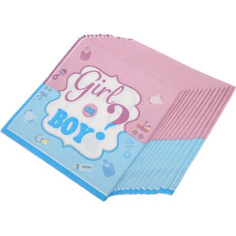 32Pcs Napkin Girl Boy Models Exquisite Durable Lovely Paper Towels for Baby Party Supplies (1/5)