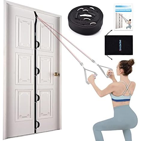 Ancrage Porte Pour Bandes De Resistance - Corde D'ancrage 5,2 M Avec 5 Anneaux D En Acier Inoxydable - Pour Entrainement Fitness Maison - 1 Piece (1/3)