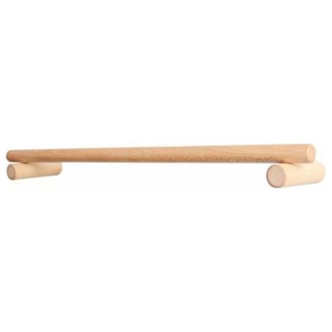Porte-serviettes en hêtre tige de suspension salle de bains toilette porte-serviettes mural sans poinçon porte-serviettes en bois 30cm (1/5)