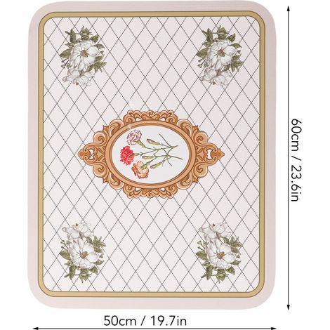Ortviai Tapis de Bar à Café 2 Pièces 50 x 60 cm Antidérapant et Absorbant en Terre Diatomée pour Machine à Café et Ustensiles (1/4)