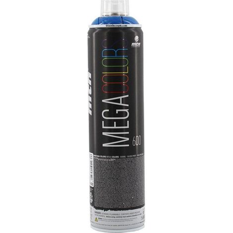 Bombe de peinture mega 600ml - Bleu foncé - Mtn (1/2)