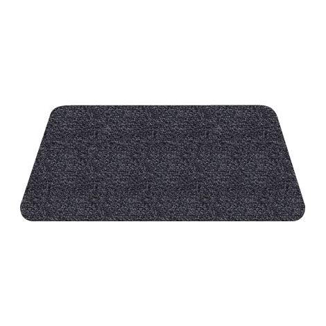 Trockenlaufmatte / Fußmatte - Aquastop - Anthrazit - 100 x 60 cm - Baumwolle mit hoher Wasseraufnahme & Antirutsch-Unterseite