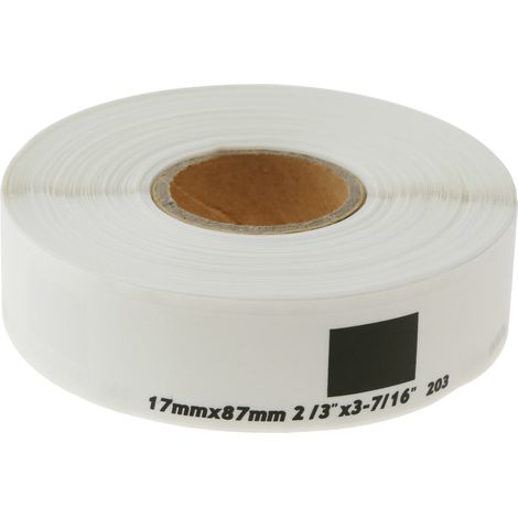 BeMatik - Rouleaux bobine 300 étiquettes compatible Brother DK-11203 DK-1203 17x87mm (1/5)
