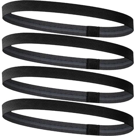 Bandeau Sport, Bandeaux Élastiques de Sport, Bandeaux Cheveux Homme, Antidérapantes de Cheveux pour et Hommes, pour Exercice, Yoga, Football, Jogging (1/5)