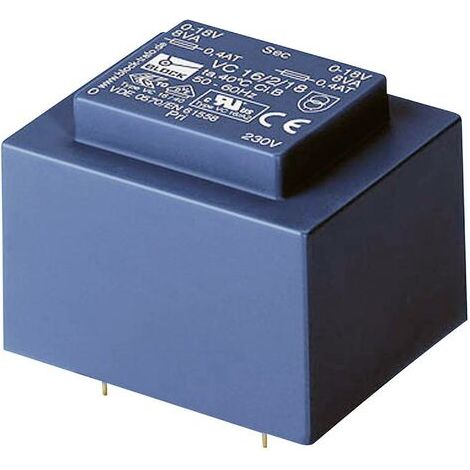 BLOCK VC 5,0/1/18 Transformateur pour circuits imprimés 1 x 230 V 1 x 18 V/AC 5 VA 277 mA (1/3)