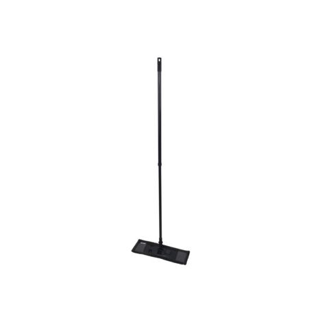 Balai avec MOP en microfibre et manche en métal téléscopique - Gris Anthracite - H 74 à 130 cm - Livraison gratuite (1/3)