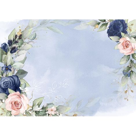 Set de table Mariage/Anniversaire  Bloc de sets de table, détachable, 50 feuilles  Set de table jetable en papier  Set de table DIN A3 (42 x 30 cm) rectangulaire  Sets de table imprimés (1/4)