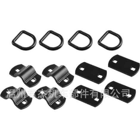 D-ring heavy-duty 1/2-inch trailer tie-in anchor point rustproof cargo hook trailer and truck bed accessories (1/4)