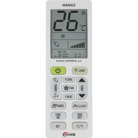 Mando universal para aire acondicionado con 4000 códigos Nimo (1/3)