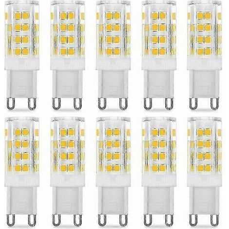 Ampoule LED G9 5W, équivalent 40W, blanc chaud 3000K, 220-240V, angle de diffusion 360°, lot de 10, dolaso (1/5)