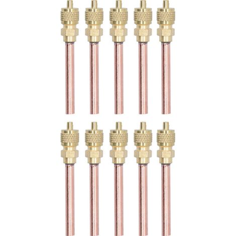 Jeffergarden Cryfokt Valve de Service de Plomberie 10 Pièces Valve de Recharge Facile à Installer pour la Réparation de la Climatisation Domestique