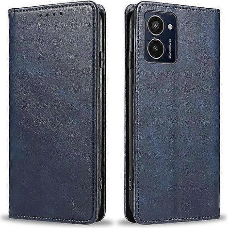 Étui en cuir premium avec fermeture magnétique pour HMD Pulse Pro - Housse téléphone portefeuille à fentes pour cartes, robuste et élégante (1/5)