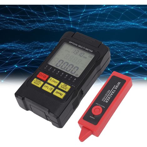 Mini wattmètre optique noir, wattmètre optique haute précision 8501650 nm sans fonction laser, testeur + stylo détecteur de lignes. (1/5)