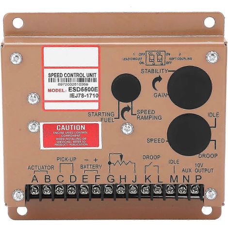 Régulateur de vitesse moteur Module de contrôle électronique Générateur Pièces Groupe électrogène ESD5500e 12V/24V DC (1/5)
