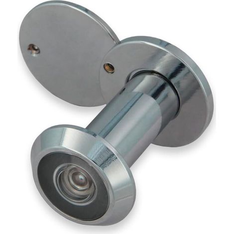 Wide-Angle Vision Easy Installation for Home Security Scratch-Resistant, Glossy Chrome (1/4)