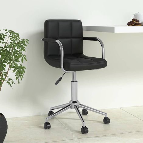 Chaise de bureau pivotante Fauteuil gamer - Chaise d'ordinateur Noir Similicuir BV658221 - BonneVie (1/5)