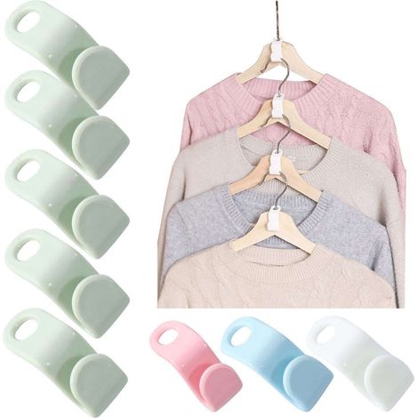 100 pakk Kleshenger - Koblingskrok - Organizer MultiColor