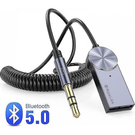 BEBUSINGOTO Câble adaptateur Bluetooth Aux, Dongle pour voiture, prise Jack 3.5mm, récepteur Aux Bluetooth 5.0 (1/5)