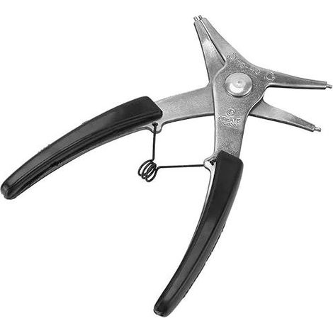 Pince à circlips, 1 pince à circlips à double usage pour retirer les circlips internes et externes Outil d'installation de circlips de petite taille et léger avec un (1/5)