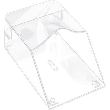Housse transparente pour bouton de sonnette avec propriétés résistantes aux intempéries et résistante - Fabriquée pour une utilisation en extérieur - Protection contre la pluie et les coups (1/5)