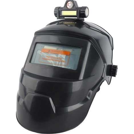 Auto-darkening welding helmet, true color lens, automatic darkening, 3 to 11 levels of shading effect, 90-degree foldable mask, high-temperature resistance of 13 (1/5)