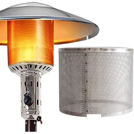 Couvercle Net Brûlant De Brûleur De Chauffage De Patio, Accessoires De Pièces De Rechange De Couverture De Maille De Sécurité D'acier Inoxydable De Gaz Liquéfié Naturel Extérieur,Silver(0.9ft) (1/5)