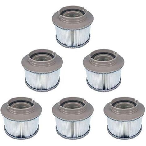 QORVA-Lot de 6 filtres de Rechange pour MSpa FD2089, Cartouche de Filtre pour Piscine, et spas (1/5)