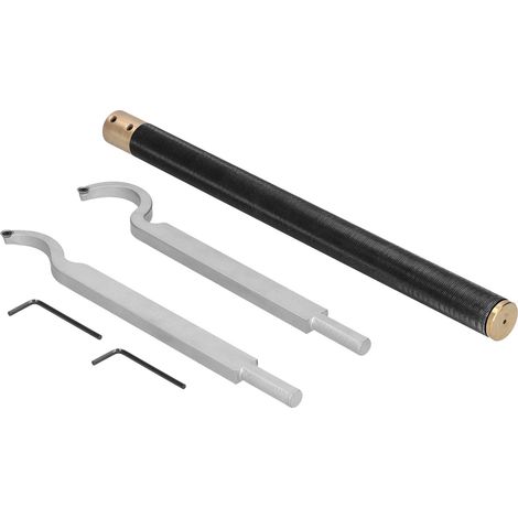 Ensemble d'outils de tournage du bois à pointe, finisseur de tour creux à col de cygne avec clés hexagonales (1/5)