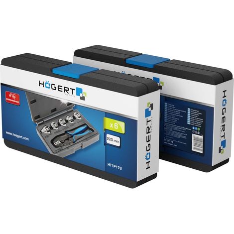 Ensemble d'outils Hogert HT1P176 6 unités
