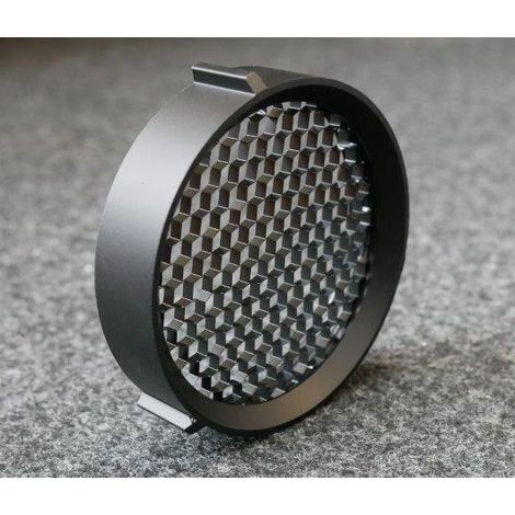Collerette nid d'abeilles noire à visser Ø 82x20mm (à l'unité) pour projecteur Rafale 40W noir TRAJECTOIRE