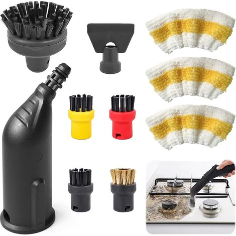 Passend für Kärcher Easyfix SC1 SC2 SC3 SC4 SC5 Dampfreiniger: Set mit 10 Rundbürsten (Zubehör, Rundbürste, Dampfreinigerbürste, Ersatzteile) (1/5)