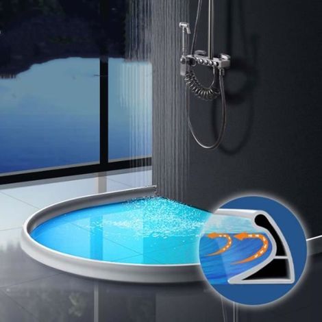Barrière de Douche - Non spécifié - 2M - PVC - Autocollante - Séparation Humide/Sèche (1/4)