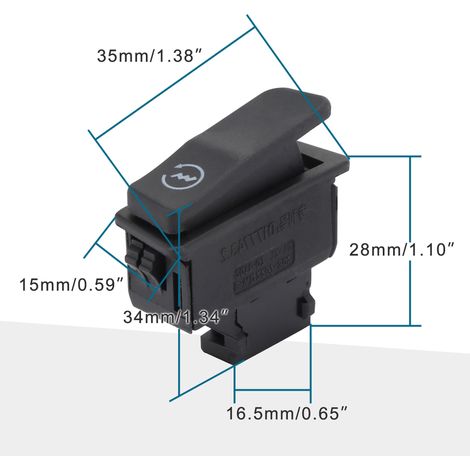 GOOFIT Motorcycle Electric Start Button Switch Compatible with 50cc-250cc Scooters and Go-Karts (1/4)