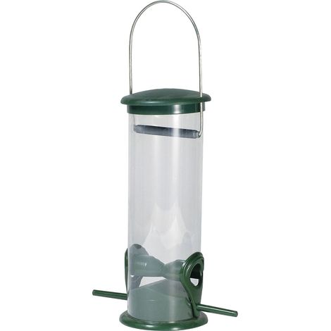 Futtersäule Kunststoff klein Ø 8,5, Höhe 29,5 cm Vogelfutterspender (1/2)