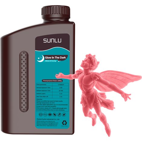 Sunlu que brilla en la oscuridad, rojo, 1 kg (1/4)