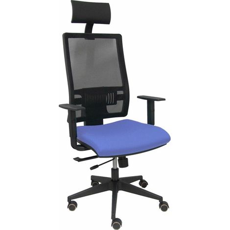 Sedia Ufficio con Poggiatesta Piqueras y Crespo B10CRPC Azzurro