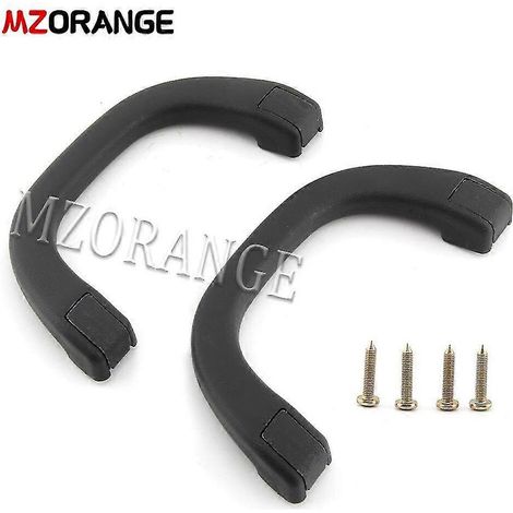 Poignées de toit pour montant A (gauche et droite) pour Mitsubishi Pajero, Shogun, Montero V31, V32, V33, V73 et V77 (1991-2006) - Accessoires de style automobile - 1 paire (noir) (1/5)
