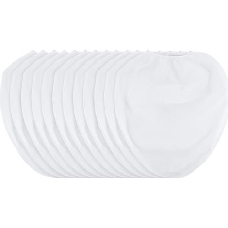Pack of 12 12-liter paint filter bags, fine mesh, elasticated top opening for use with paint sprayers (1/5)