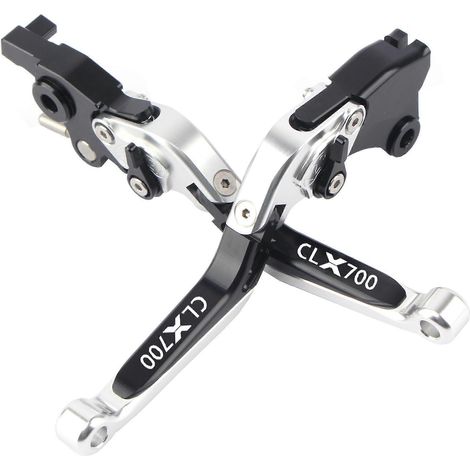 Klaxon de frein en alliage d'aluminium modifié Cl-X700, compatible avec Spring Wind. Poignée de tirette d'embrayage pour voiture rétro Clx700 - Bleu Noir Bleu (1/5)