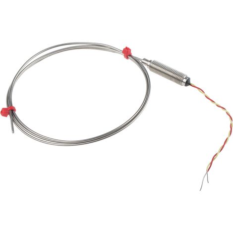 Thermocouple type K Ø 1.5mm, L 1m, +1100°C max à Câble ( Prix pour 1 ) (1/2)