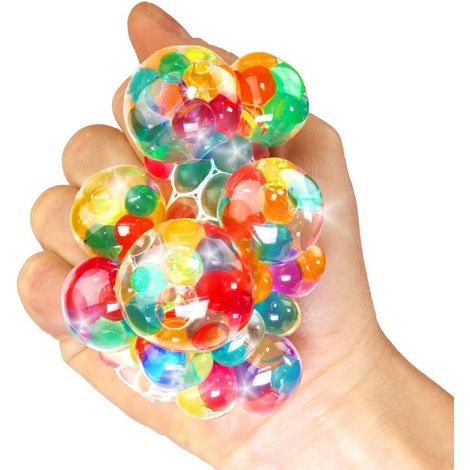Balle De Squeeze - Gel Souple Et Étanche - Pour Soulagement Du Stress Et Exercice Manuel - Idéal Enfants Et Adultes - Lot De 6 (1/5)